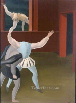 un pánico en la edad media 1927 surrealista Pinturas al óleo